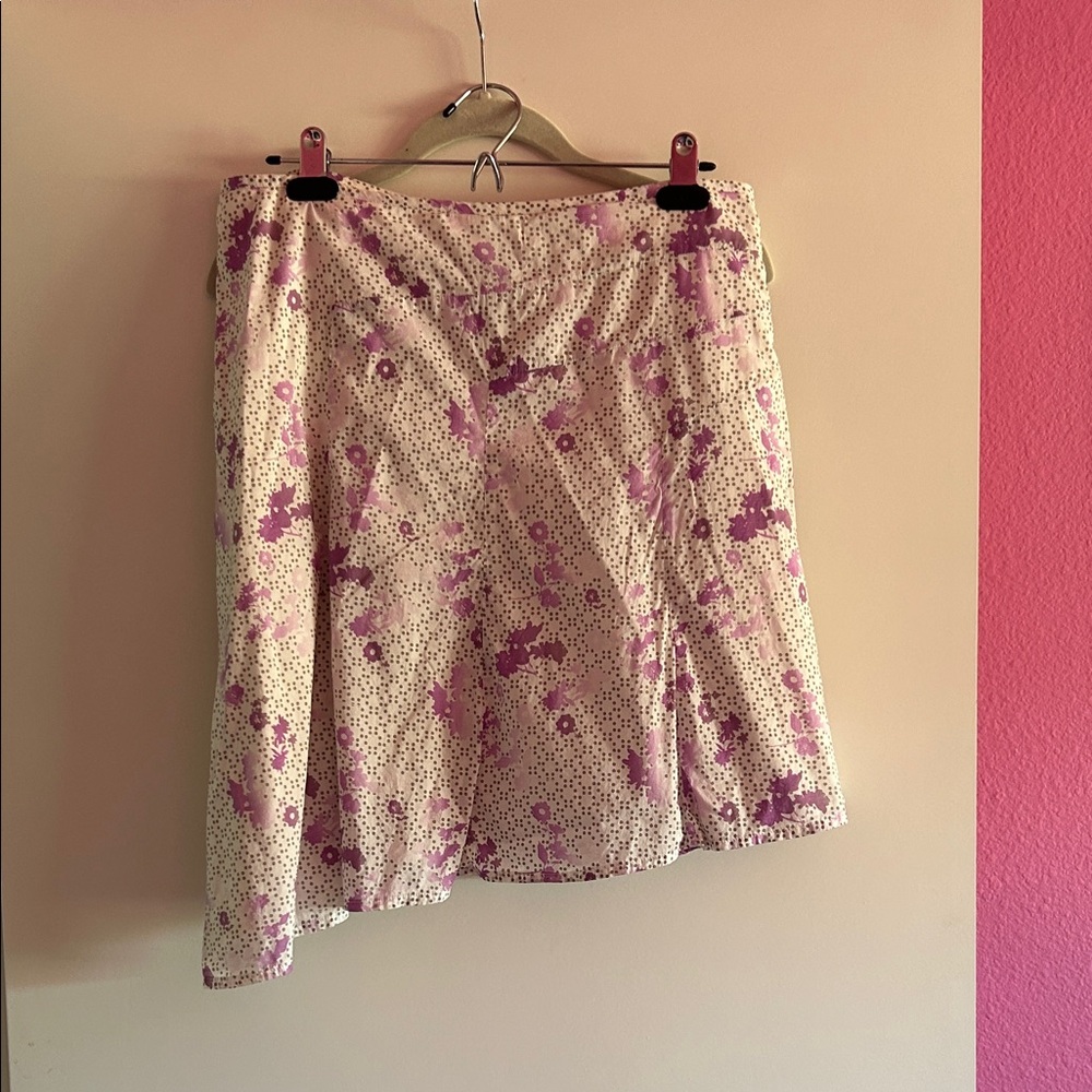 Calvin Klein Jeans Purple and white A-Line Skirt